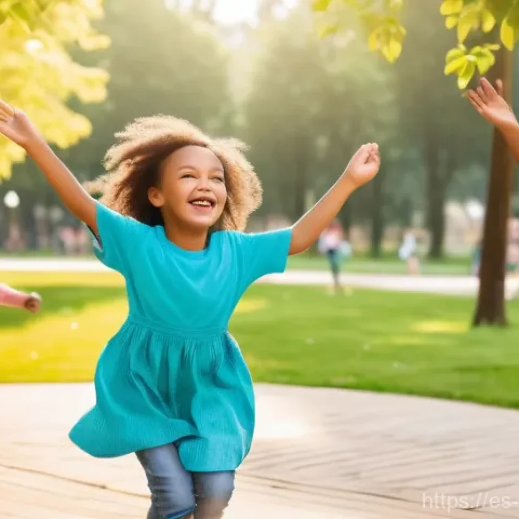 짱구 애니메이션의 음악 - **Prompt for "The Power of Simplicity and Immediate Connection":**
    "A vibrant outdoor park scene...