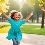 짱구 애니메이션의 음악 - **Prompt for "The Power of Simplicity and Immediate Connection":**
    "A vibrant outdoor park scene...