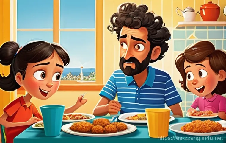 짱구가 영향을 준 타 애니메이션 - **Prompt 1: The Everyday Chaos of a Spanish Family Lunch**
    "A vibrant, cartoon-style illustratio...